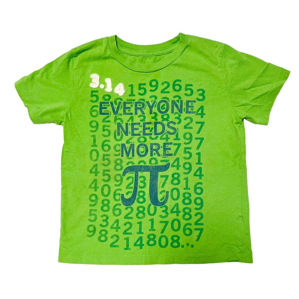 Peek Pi Numbers Graphic Tee Size 2/3